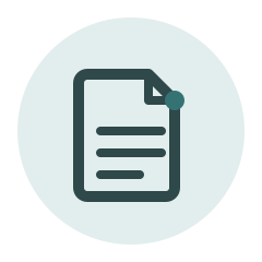 Icono de informes y memoria de trabajo del alumno